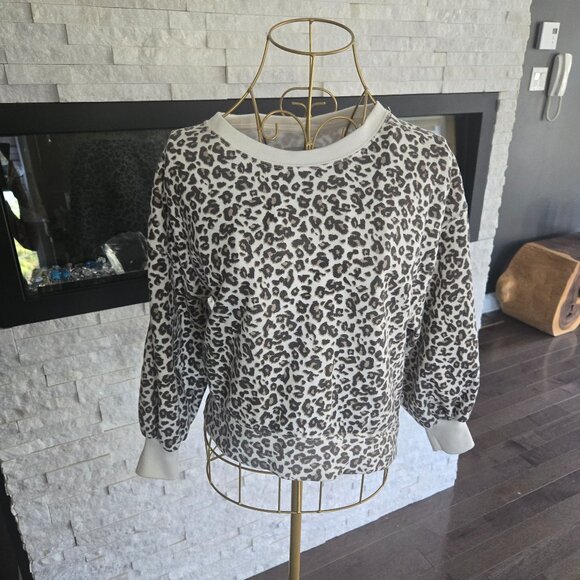 Abercrombie & fitch Leopard Baloon sleeves sweatshirt XS - Picture 1 of 3